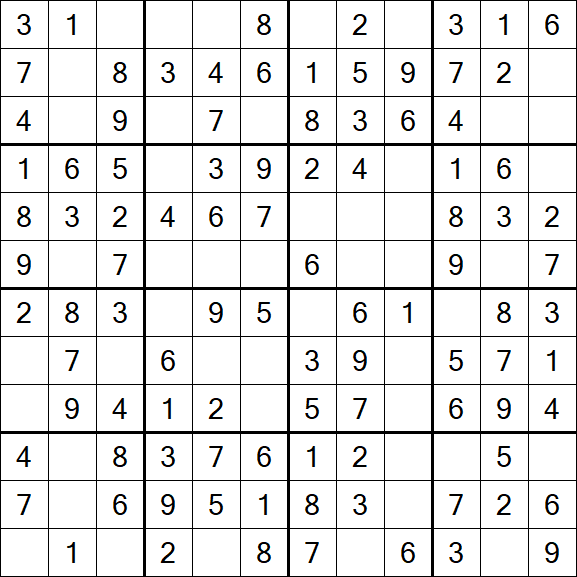 Butterfly Sudoku - Einfach