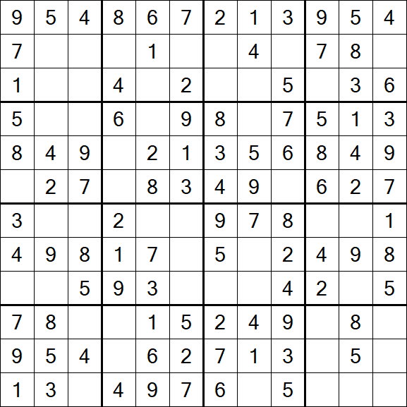 Butterfly Sudoku - Einfach