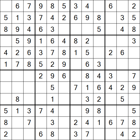 Butterfly Sudoku - Einfach
