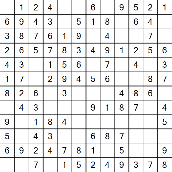 Butterfly Sudoku - Einfach