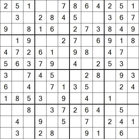 Butterfly Sudoku - Easy