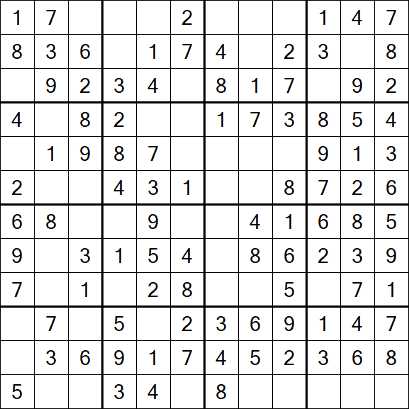 Butterfly Sudoku - Einfach