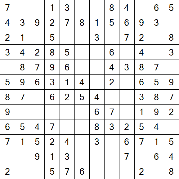 Butterfly Sudoku - Einfach