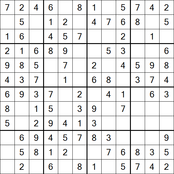 Butterfly Sudoku - Einfach