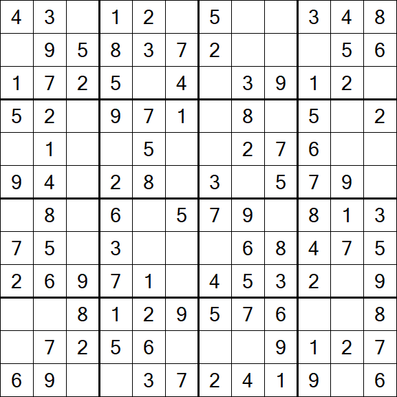 Butterfly Sudoku - Einfach
