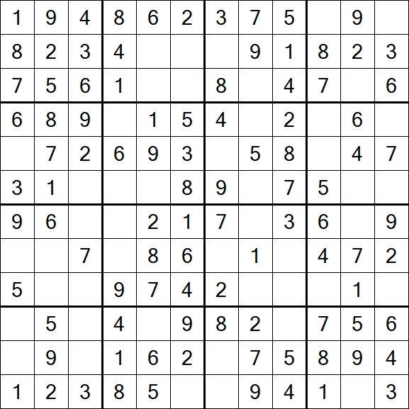 Butterfly Sudoku - Fácil