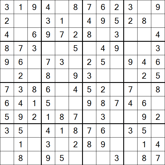 Butterfly Sudoku - Fácil