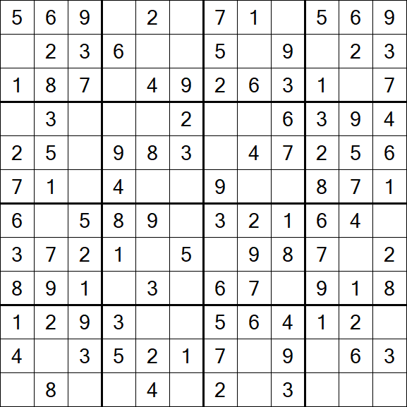 Butterfly Sudoku - Fácil