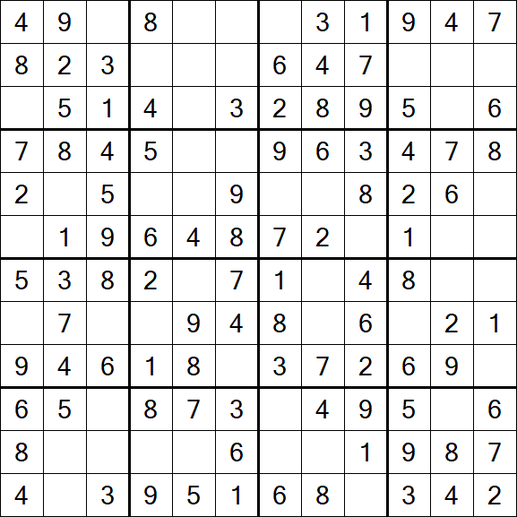 Butterfly Sudoku - Fácil