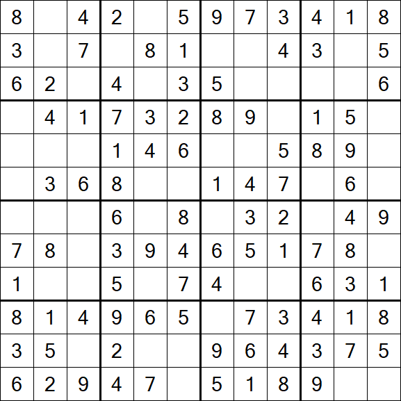 Butterfly Sudoku - Fácil