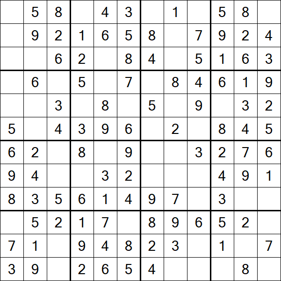 Butterfly Sudoku - Fácil