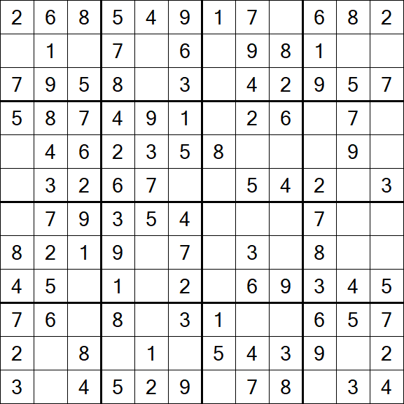 Butterfly Sudoku - Fácil