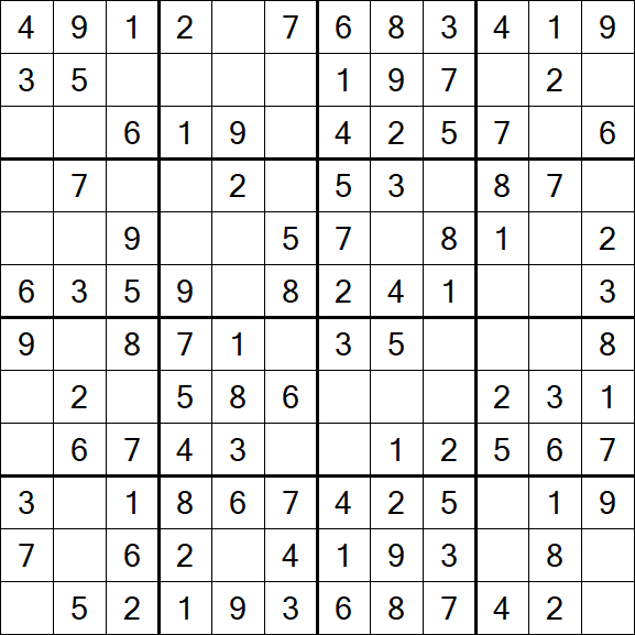 Butterfly Sudoku - Fácil