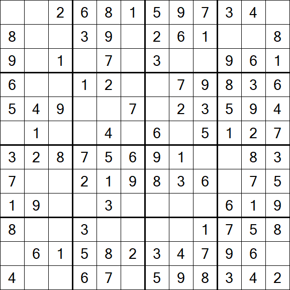 Butterfly Sudoku - Einfach