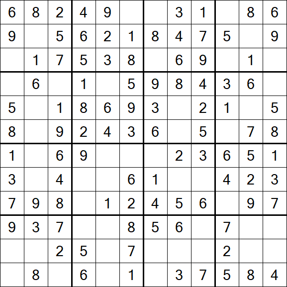 Butterfly Sudoku - Einfach