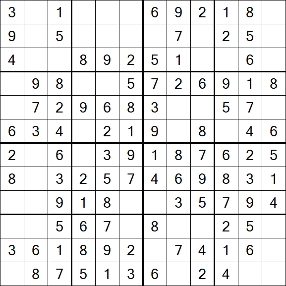 Butterfly Sudoku - Einfach