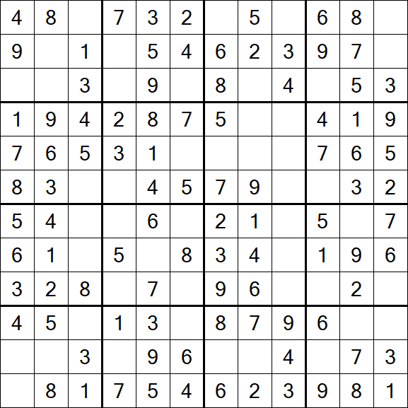 Butterfly Sudoku - Easy