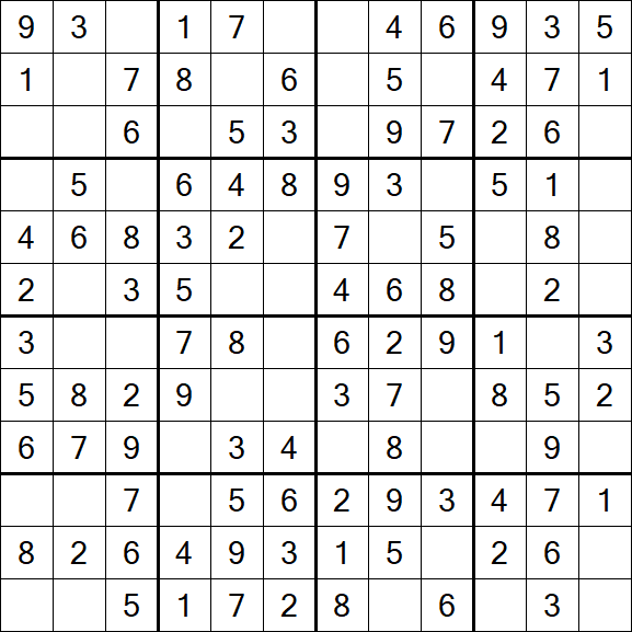Butterfly Sudoku - Simple