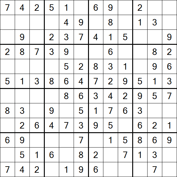 Butterfly Sudoku - Fácil