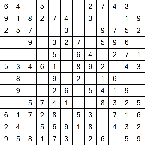 Butterfly Sudoku - Easy
