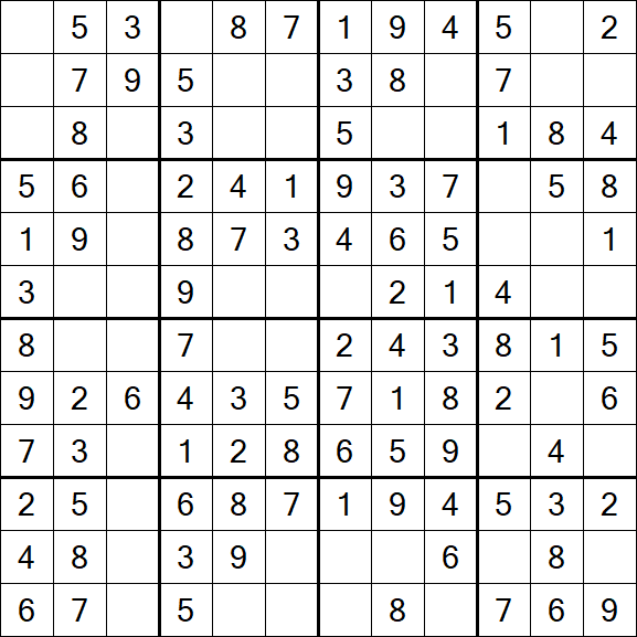 Butterfly Sudoku - Fácil