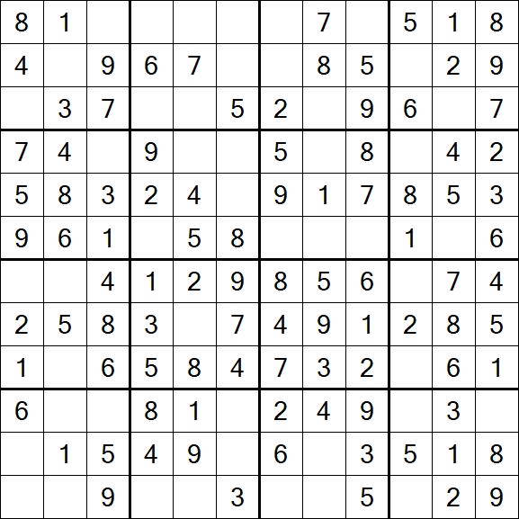 Butterfly Sudoku - Fácil