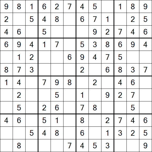 Butterfly Sudoku - Fácil