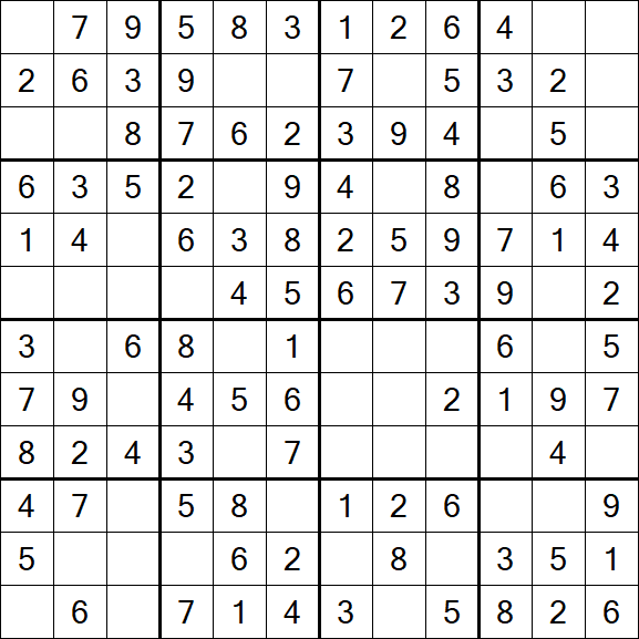 Butterfly Sudoku - Easy