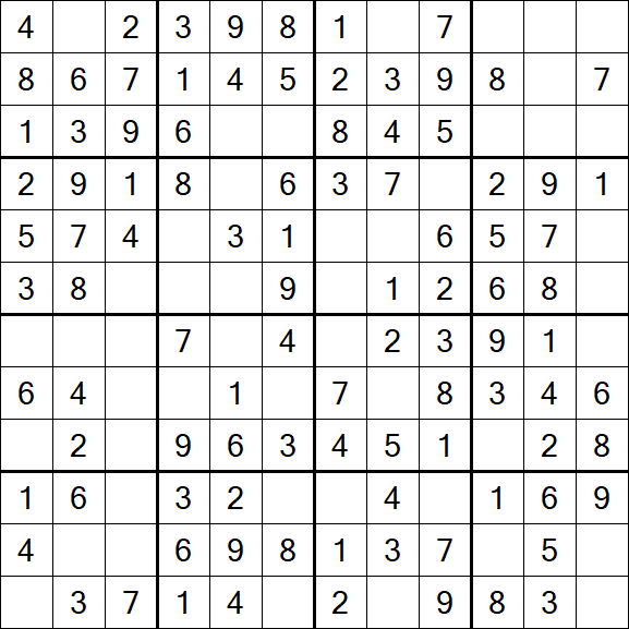 Butterfly Sudoku - Fácil