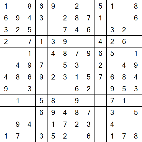 Butterfly Sudoku - Fácil