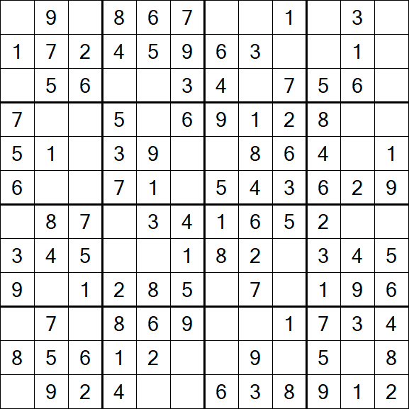 Butterfly Sudoku - Fácil