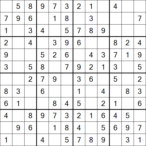 Butterfly Sudoku - Easy