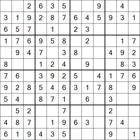 Butterfly Sudoku - Fácil