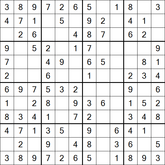 Butterfly Sudoku - Fácil