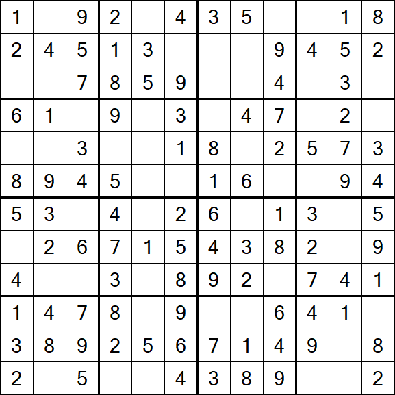 Butterfly Sudoku - Fácil