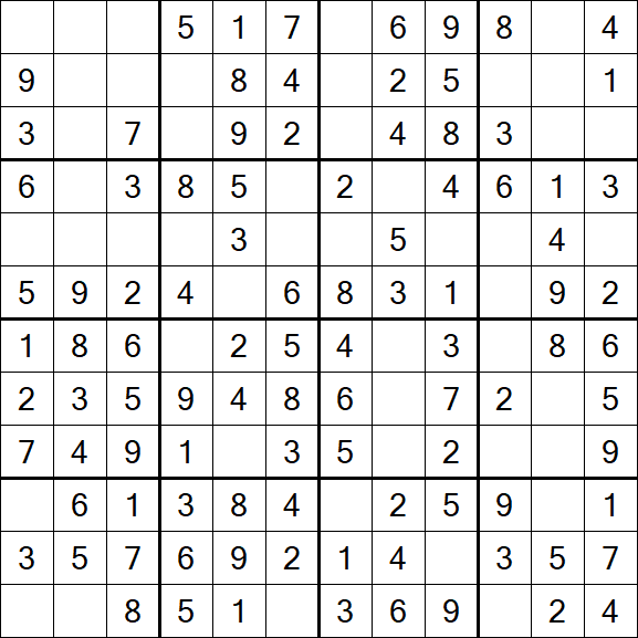 Butterfly Sudoku - Easy