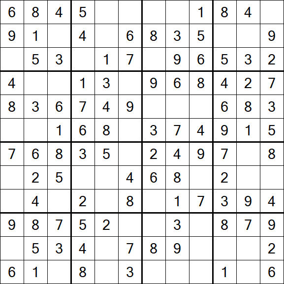 Butterfly Sudoku - Fácil