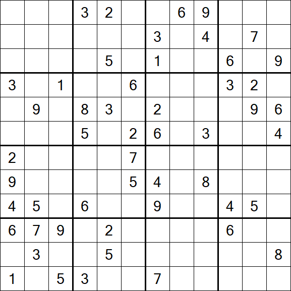 sudoku muito difícil 1x1 - Matemática