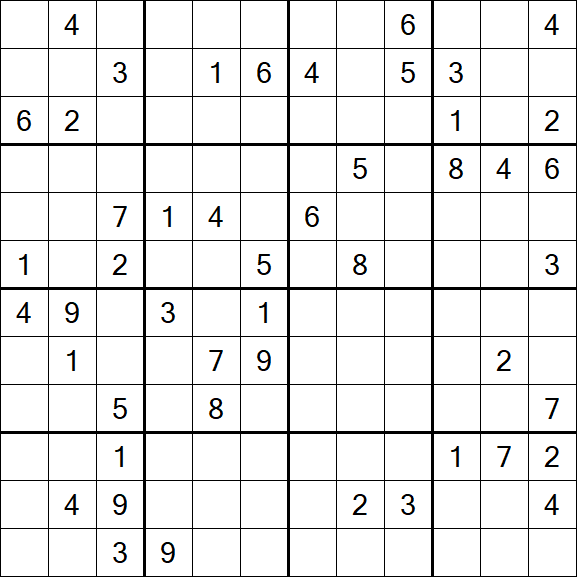 Butterfly Sudoku - Difícil