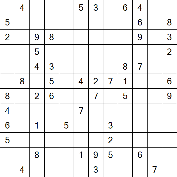 Butterfly Sudoku - Difficile