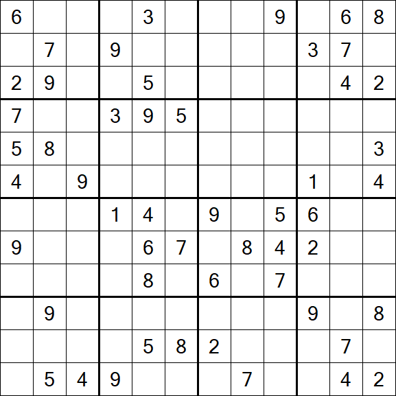 Butterfly Sudoku - Schwierig