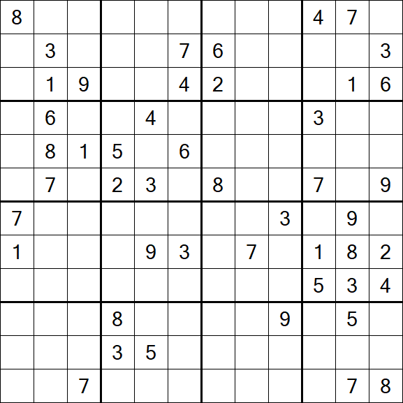 Butterfly Sudoku - Schwierig