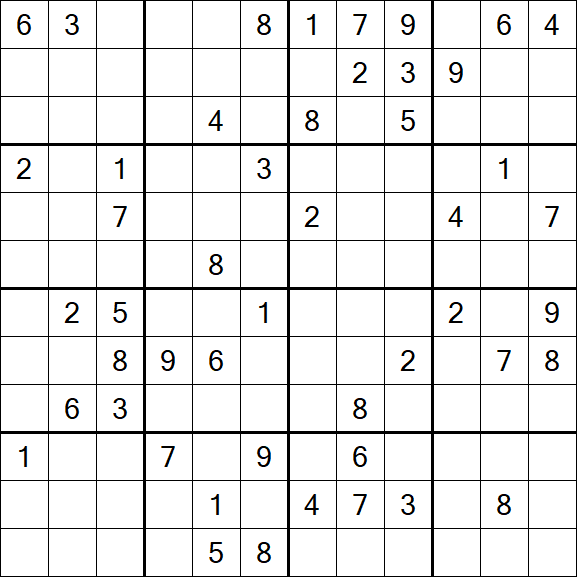 Butterfly Sudoku - Schwierig