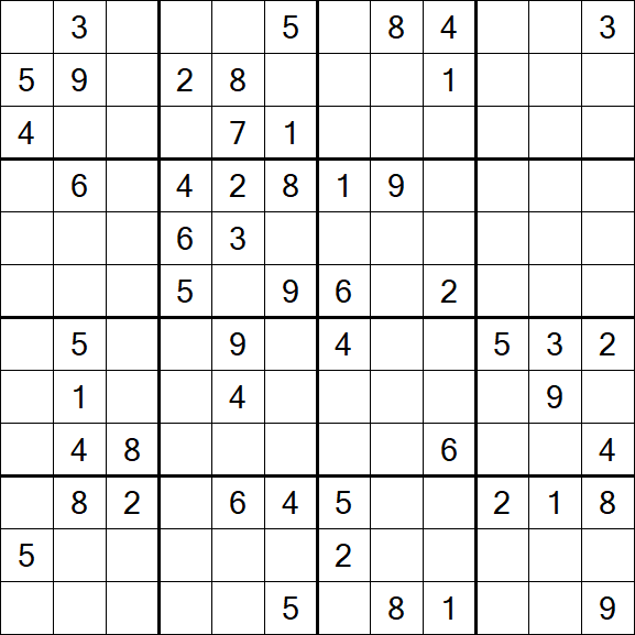 Butterfly Sudoku - Schwierig