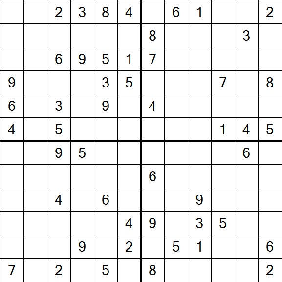 Butterfly Sudoku - Schwierig