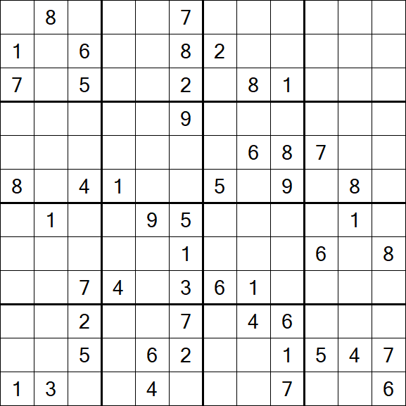 Butterfly Sudoku - Difficile