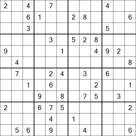 Butterfly Sudoku - Difficile