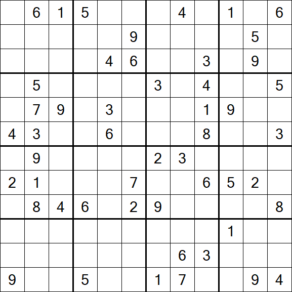 Butterfly Sudoku - Difficile