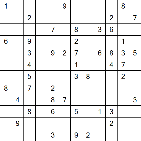 Butterfly Sudoku - Difficile