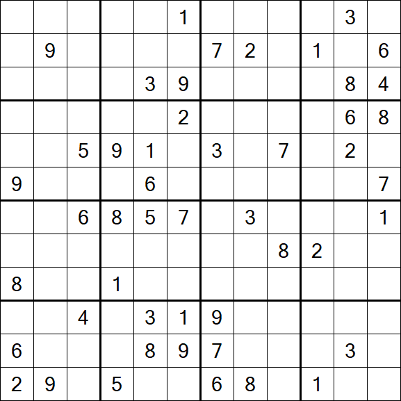 Butterfly Sudoku - Difficile